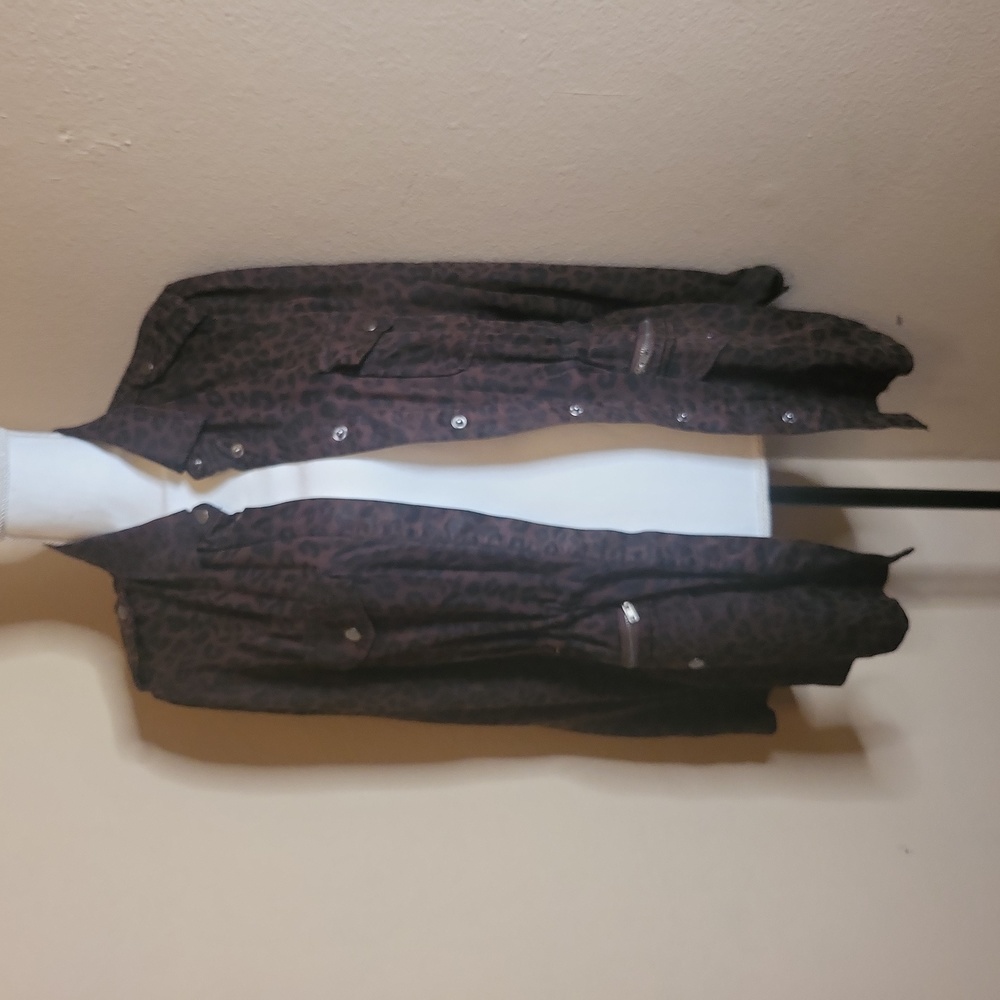 Dear John Uility jacket animal print size M